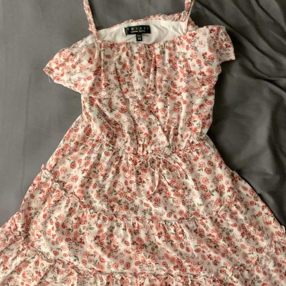 Rose Pink and Red Minidress